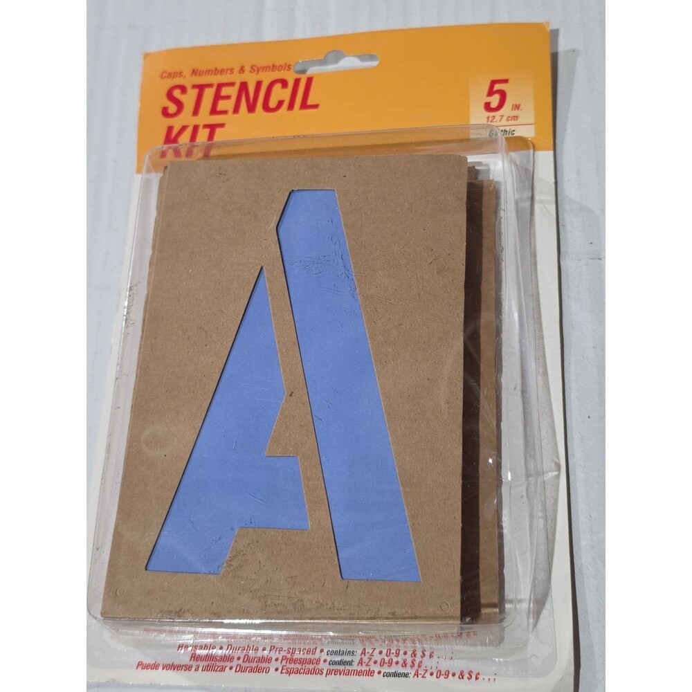 Reusable Painting Stencil KiT ~ Letters Numbers & Symbols 5"
